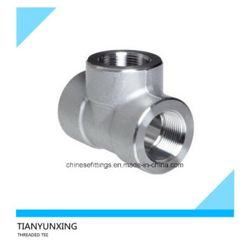 ASTM F304 Forged Stainless Steel Fittings NPT Threaded Tee